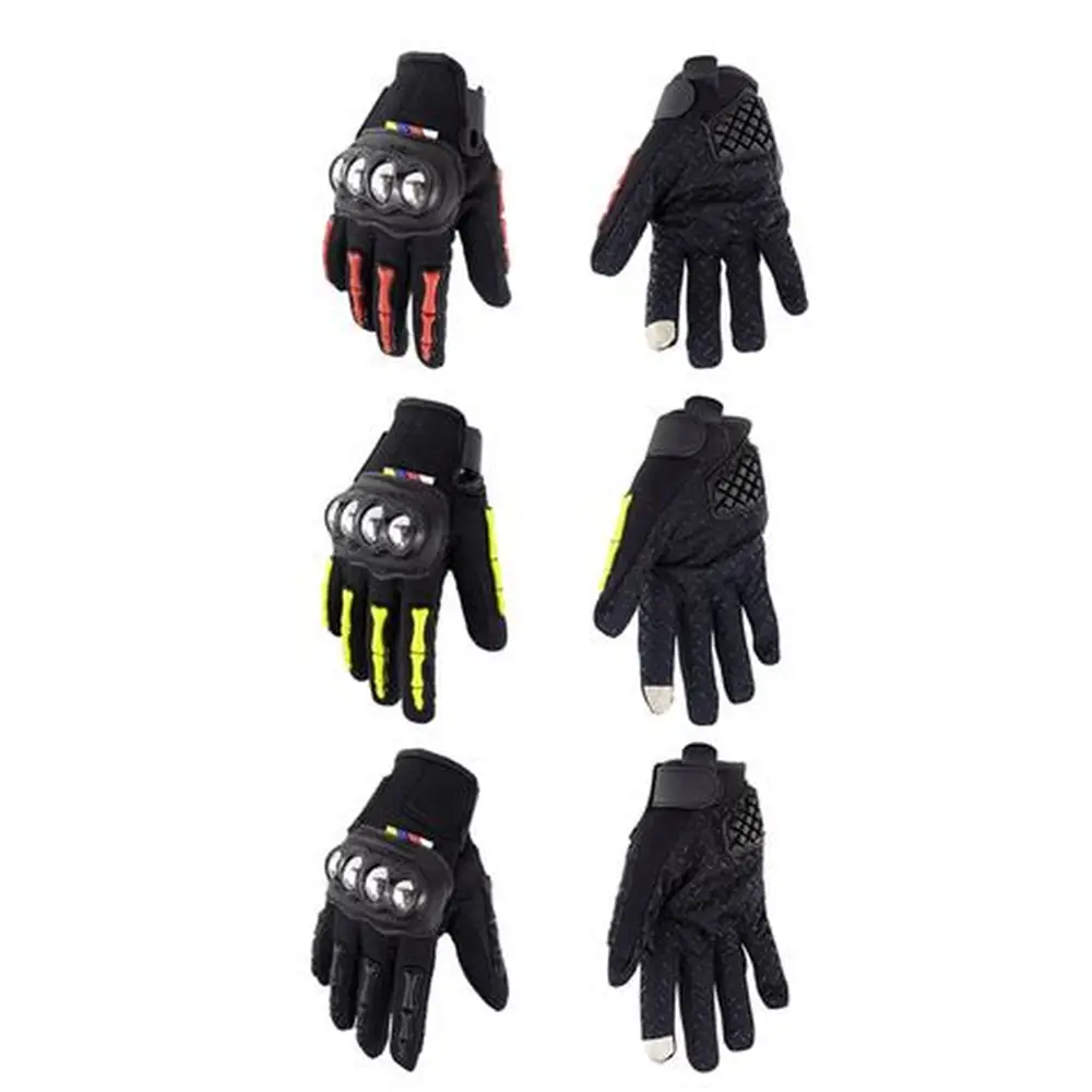 High Quality Full Finger Screen Touch SUOMY Hand Gloves For Biker. Neon color