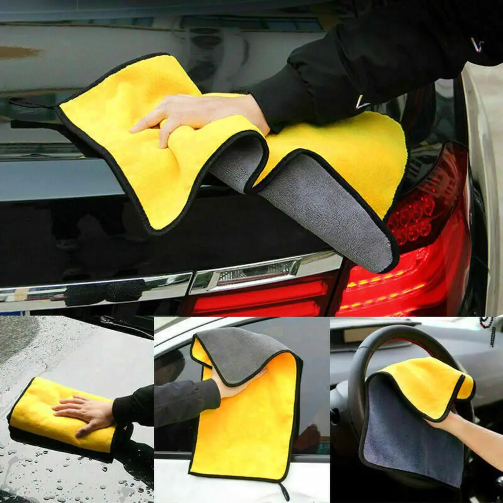 Motorcyc or Car Cleaning Cloth or towel 30x30- Yellow
