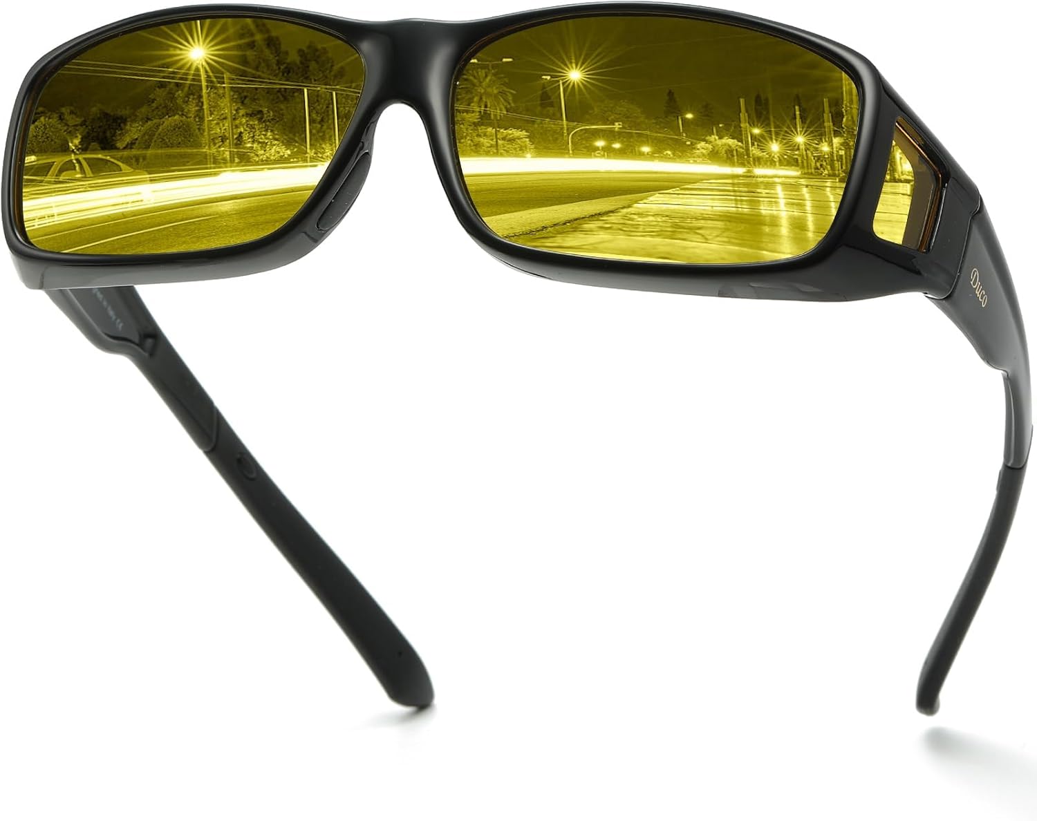 Night Vision Glass & HD Polarized Anti-Fog Sun Glass For Biker