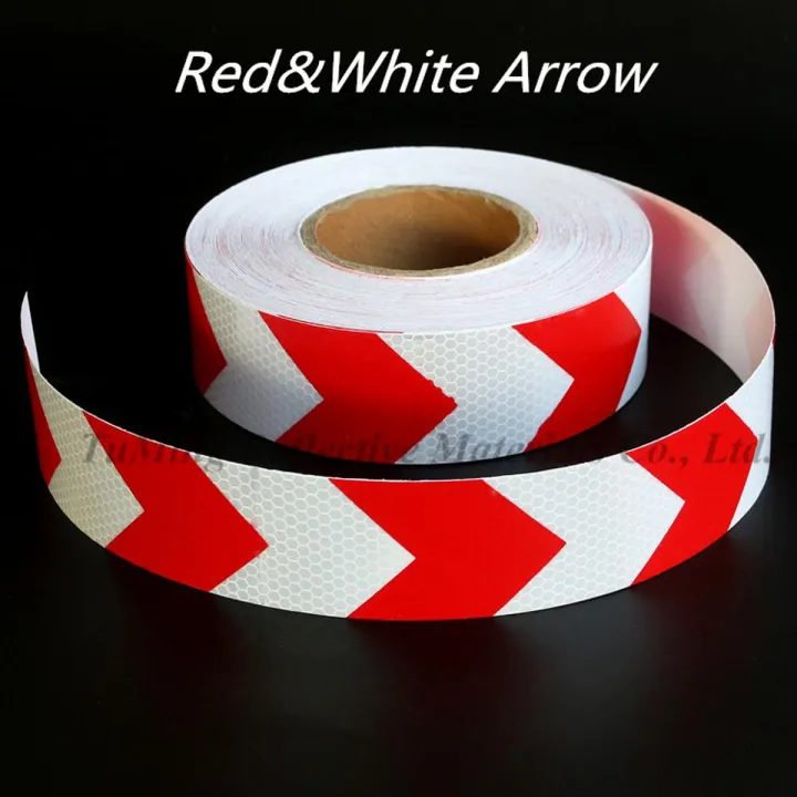 2"X 24" inch Glue Tape Sticker For Safety Warning. Use Motorcycle, Car, - Red Yellow