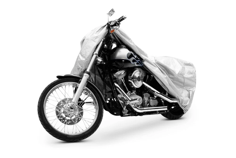 Vip Quality Bike Cover, Dust Cover For Big Motorcycle- Black/Silver