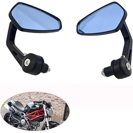 Handlebar End Looking Glass for Motorcycle or looking glass For all bike 1302- 2 Pcs