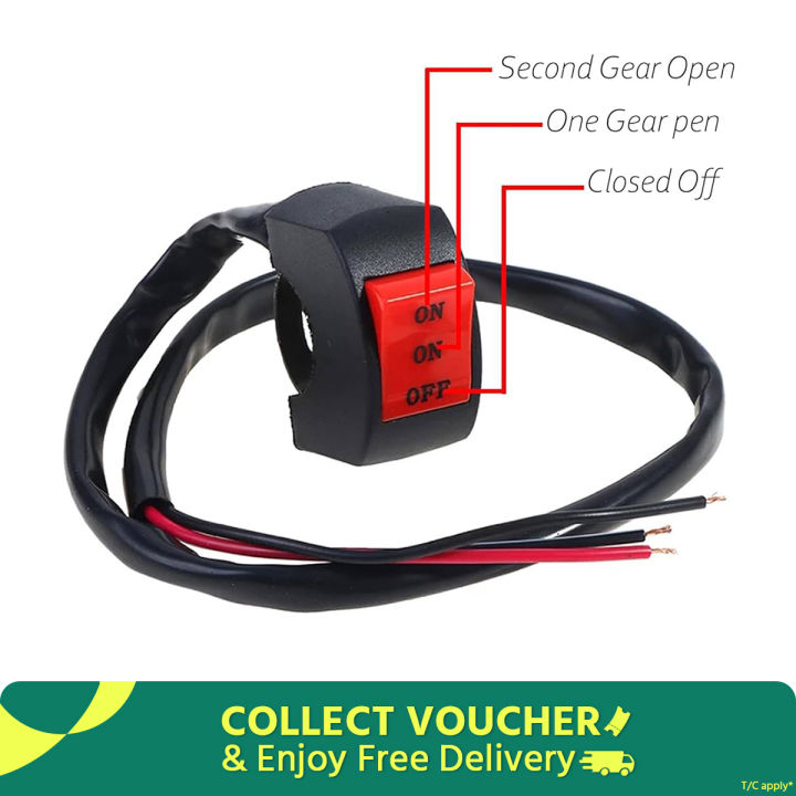2 On Fog Light on off switch for motorcycle or bike