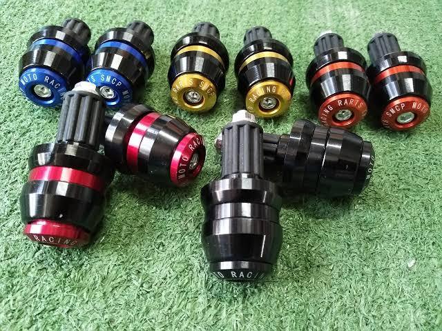 Universal Motorcycle 7/8" Handle bar grips end slider cap. Minar Gutli - Black