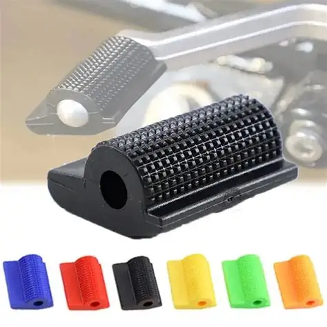 Pedal Rubber Cover Shoe Protector and Throttle clamp aids Grip Control for Motorcycle 2 Pis