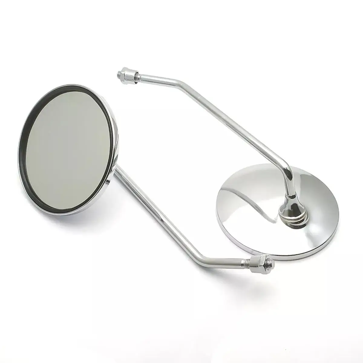 Rearview Mirror or Looking Glass for Motorcycle. CD-80 Model. Metal Mody- Nut size Small