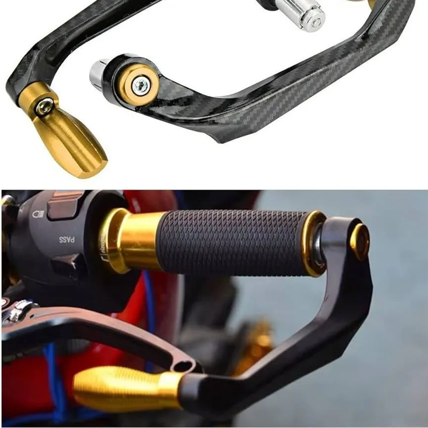 Universal CNC Handle Lever guard for All Motorcycle- Gold
