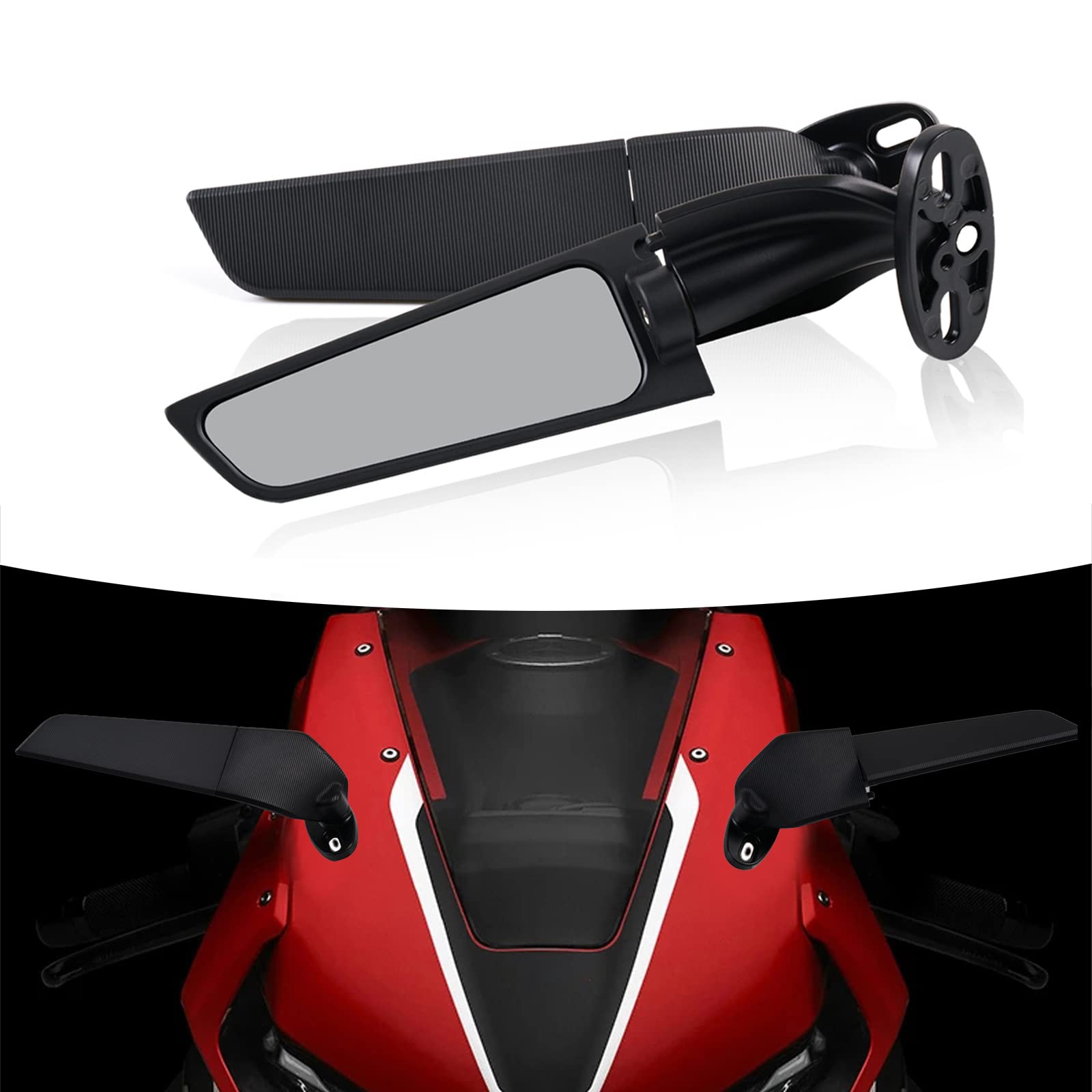 Visor Rearview Mirror or Looking Glass for Motorcycle.