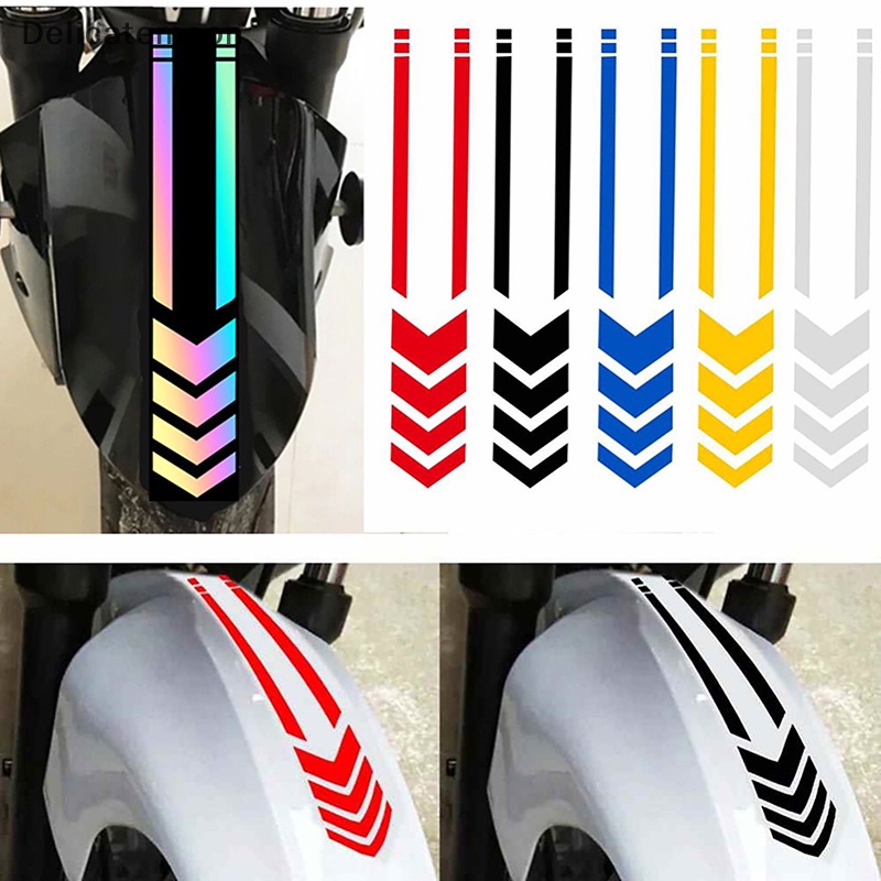 Decoration mudguard sticker For Motorcycle. Reflective Sticker-Arrow- Blue