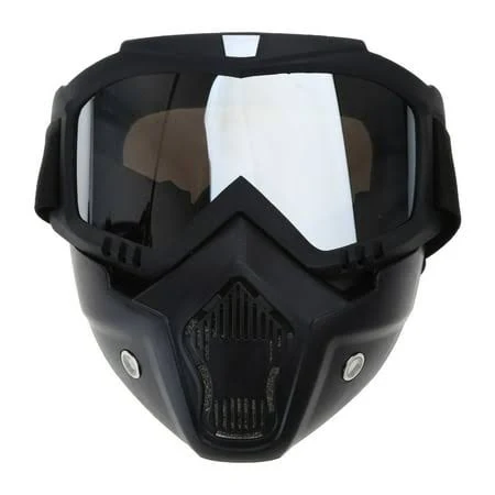 Motorcycle Rider Face mask Cover helmet for Biker - Black